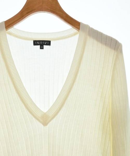 INDIVI（インディヴィ）ニット・セーター 白 サイズ:38(M位) レディース/2200648767107