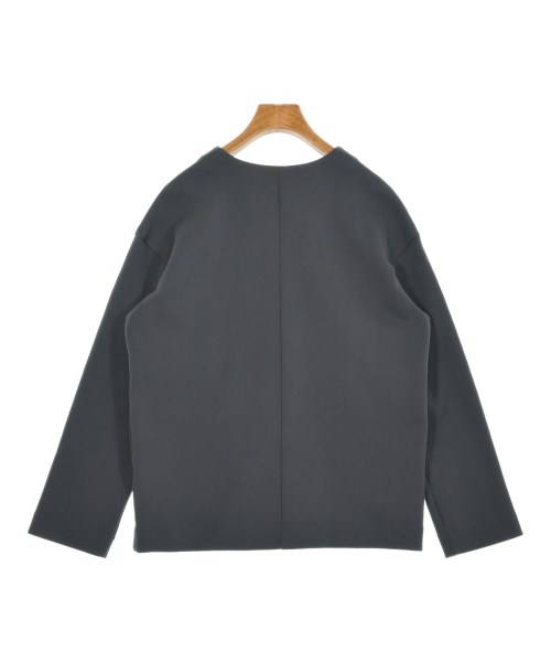 INDIVI（インディヴィ）ノーカラージャケット 紺 サイズ:34(XS位) レディース/2200647688014