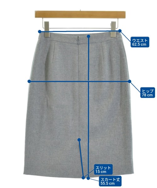 INDIVI（インディヴィ）ひざ丈スカート 青 サイズ:36(S位) レディース/2200647688120