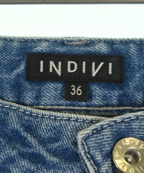 INDIVI（インディヴィ）デニムパンツ 青 サイズ:36(S位) レディース/2200702139055