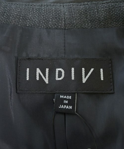 INDIVI（インディヴィ）ノーカラージャケット グレー サイズ:40(L位) レディース/2200701591045