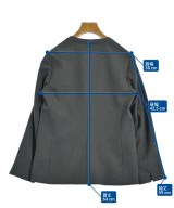 INDIVI（インディヴィ）ノーカラージャケット グレー サイズ:40(L位) レディース/2200701591045
