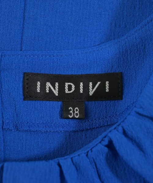 INDIVI（インディヴィ）ブラウス 青 サイズ:38(M位) レディース/2200701650056