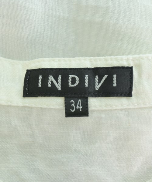 INDIVI（インディヴィ）カジュアルシャツ 白 サイズ:34(XS位) レディース/2200703794086