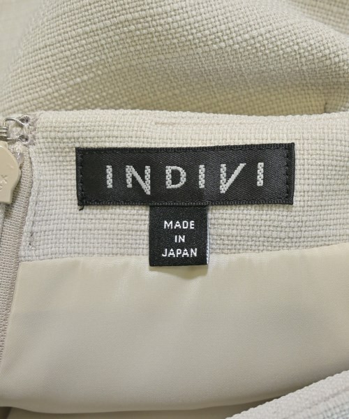 INDIVI（インディヴィ）ひざ丈スカート 白 サイズ:05(XS位) レディース/2200659647047