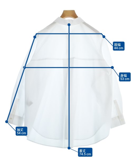 INDIVI（インディヴィ）カジュアルシャツ 白 サイズ:38(M位) レディース/2200659933133