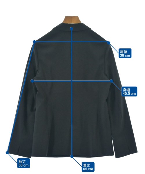 INDIVI（インディヴィ）テーラードジャケット 黒 サイズ:38(M位) レディース/2200662982050