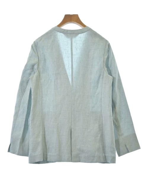 INDIVI（インディヴィ）ノーカラージャケット 青 サイズ:36(S位) レディース/2200662982074