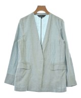 INDIVI（インディヴィ）ノーカラージャケット 青 サイズ:36(S位) レディース/2200662982074