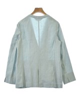 INDIVI（インディヴィ）ノーカラージャケット 青 サイズ:36(S位) レディース/2200662982074