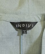 INDIVI（インディヴィ）ノーカラージャケット 青 サイズ:36(S位) レディース/2200662982074