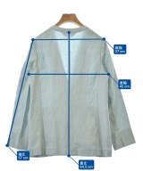 INDIVI（インディヴィ）ノーカラージャケット 青 サイズ:36(S位) レディース/2200662982074