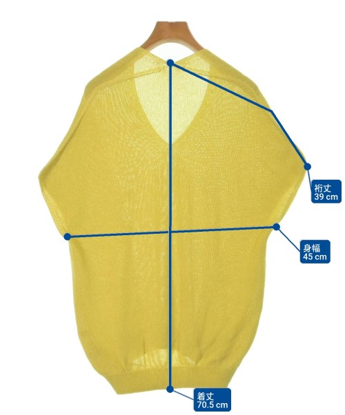 INDIVI（インディヴィ）ニット・セーター 黄 サイズ:38(M位) レディース/2200660271101