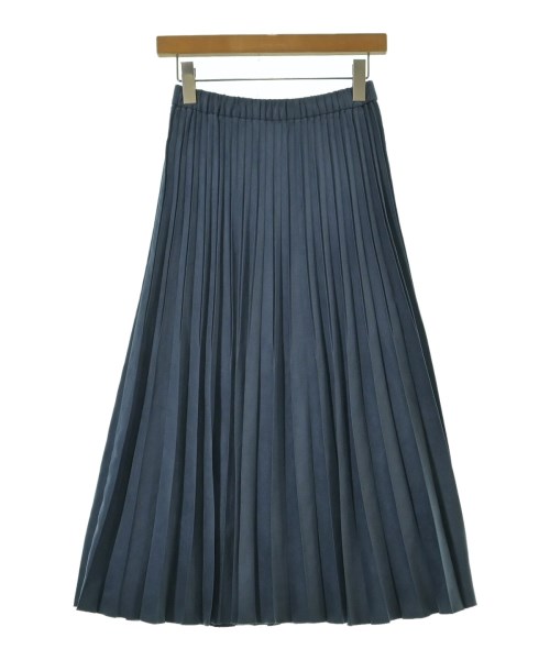 INDIVI(インディヴィ)ロング・マキシ丈スカート 紺 サイズ:36(S位)/2200661104040