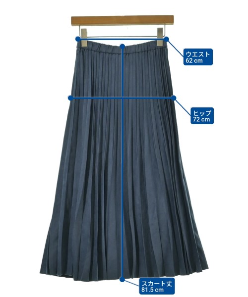 INDIVI（インディヴィ）ロング・マキシ丈スカート 紺 サイズ:36(S位) レディース/2200661104040