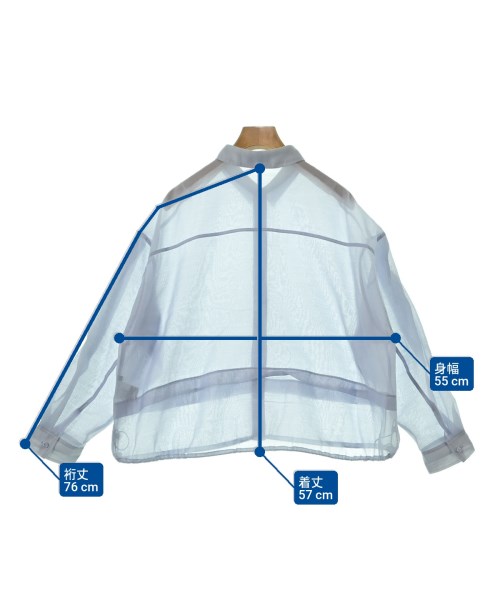 INDIVI（インディヴィ）カジュアルシャツ 青 サイズ:38(M位) レディース/2200661104071