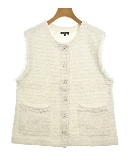 INDIVI(インディヴィ)ベスト 白 サイズ:38(M位)/2200661104118