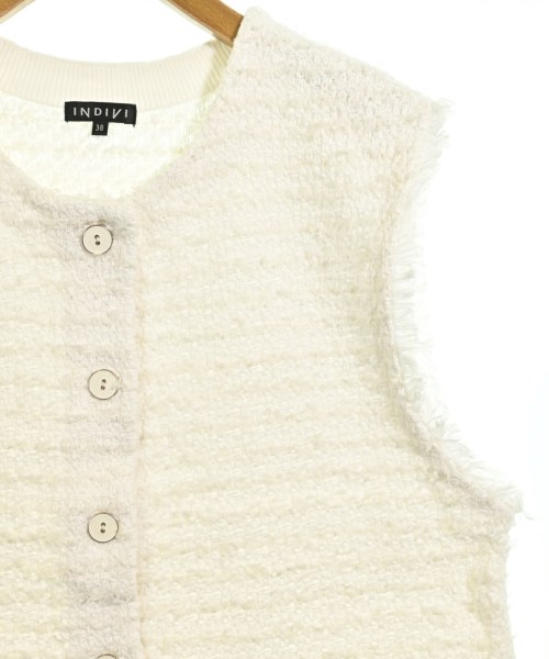 INDIVI（インディヴィ）ベスト 白 サイズ:38(M位) レディース/2200661104118