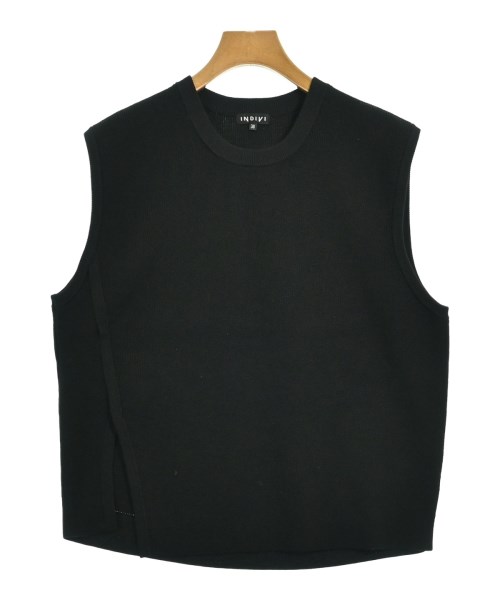 INDIVI(インディヴィ)ベスト/ノースリーブ 黒 サイズ:38(M位)/2200661104132