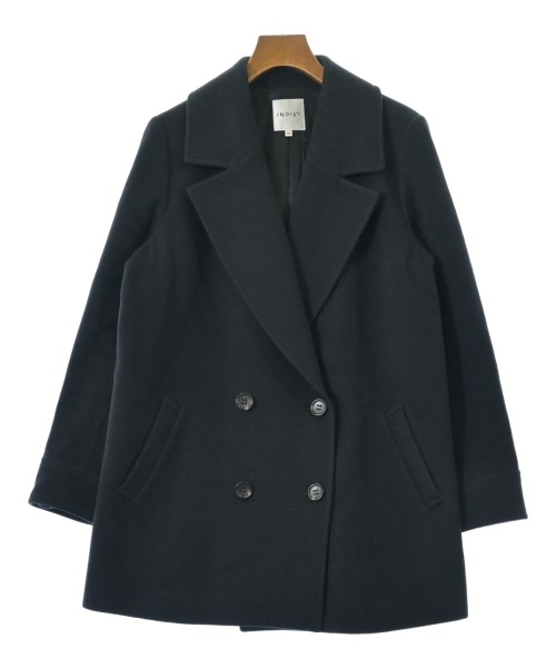 INDIVI(インディヴィ)チェスターコート 紺 サイズ:40(L位)/2200664940010