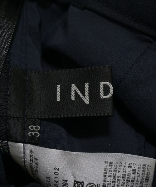 INDIVI（インディヴィ）スラックス 紺 サイズ:38(M位) レディース/2200663175062
