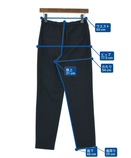 INDIVI（インディヴィ）スラックス 紺 サイズ:38(M位) レディース/2200663175062