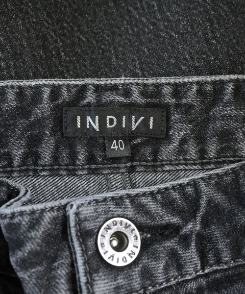 INDIVI（インディヴィ）デニムパンツ 黒 サイズ:40(L位) レディース/2200664877033