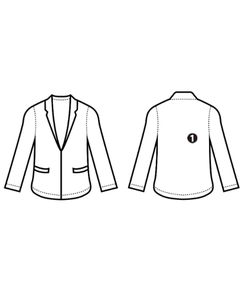 INDIVI（インディヴィ）ノーカラージャケット グレー サイズ:38(M位) レディース/2200666865021