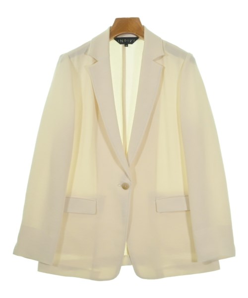 INDIVI(インディヴィ)テーラードジャケット 白 サイズ:38(M位)/2200666083012