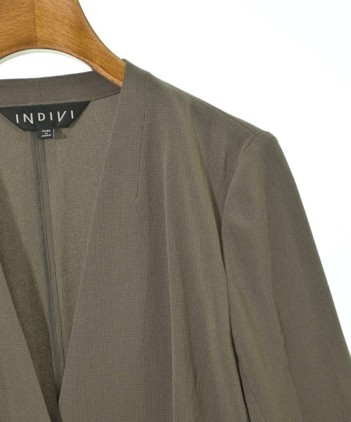 INDIVI（インディヴィ）ノーカラージャケット ベージュ サイズ:38(M位) レディース/2200666083029
