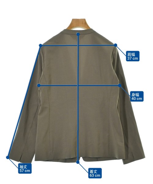 INDIVI（インディヴィ）ノーカラージャケット ベージュ サイズ:38(M位) レディース/2200666083029