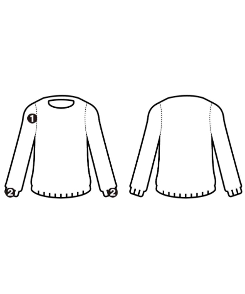 INDIVI（インディヴィ）ニット・セーター 紺 サイズ:38(M位) レディース/2200666177209