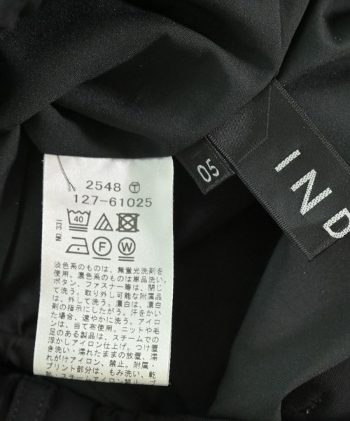 INDIVI（インディヴィ）スラックス 黒 サイズ:05(XS位) レディース/2200668656054