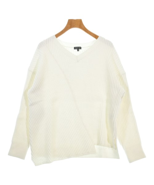 INDIVI(インディヴィ)ニット・セーター 白 サイズ:38(M位)/2200661241028
