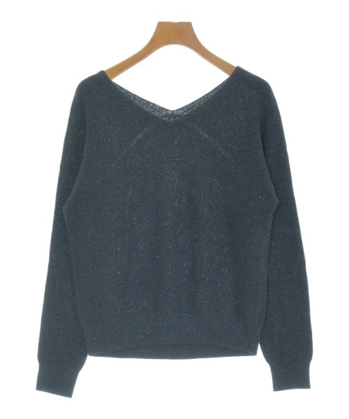 INDIVI(インディヴィ)ニット・セーター 紺 サイズ:38(M位)/2200667664050