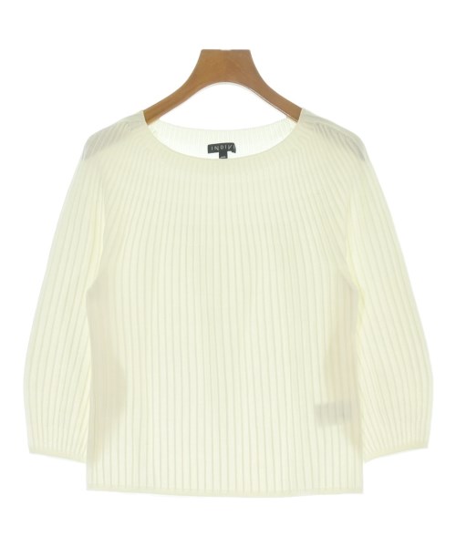 INDIVI(インディヴィ)ニット・セーター 白 サイズ:38(M位)/2200667664074