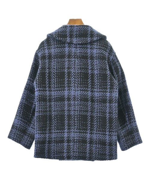 INDIVI（インディヴィ）ピーコート 青 サイズ:36(S位) レディース/2200668571012