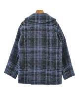 INDIVI（インディヴィ）ピーコート 青 サイズ:36(S位) レディース/2200668571012