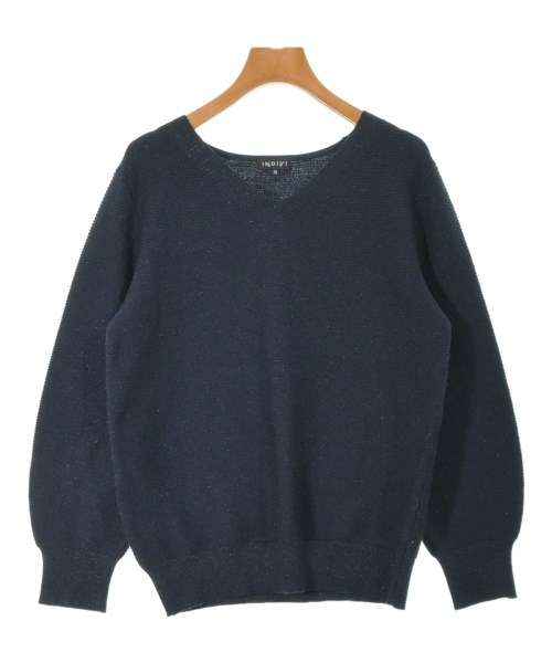 INDIVI(インディヴィ)ニット・セーター 紺 サイズ:38(M位)/2200663668069