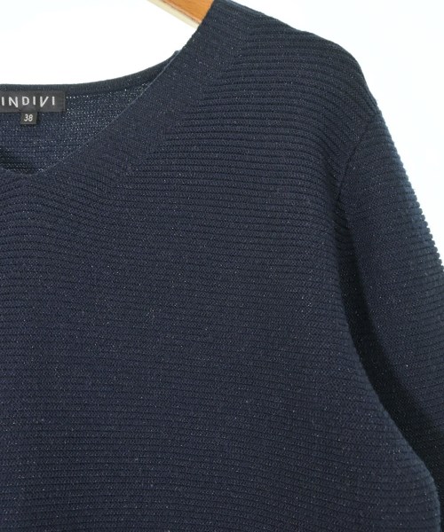 INDIVI（インディヴィ）ニット・セーター 紺 サイズ:38(M位) レディース/2200663668069