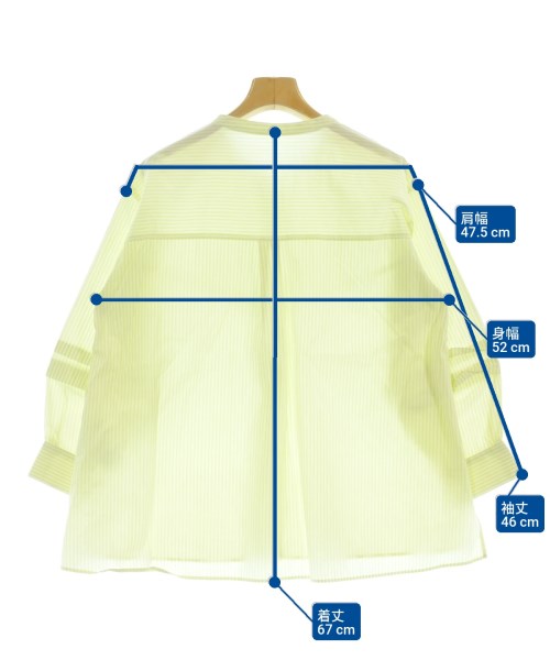 INDIVI（インディヴィ）カジュアルシャツ 緑 サイズ:38(M位) レディース/2200663668229