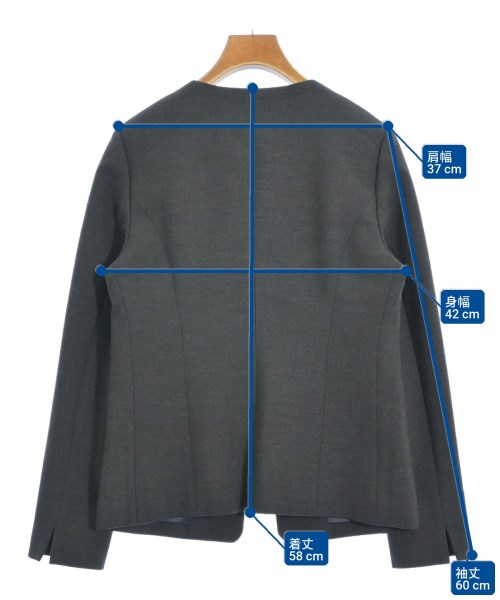 INDIVI（インディヴィ）ジャケット グレー サイズ:38(M位) レディース/2200669003017