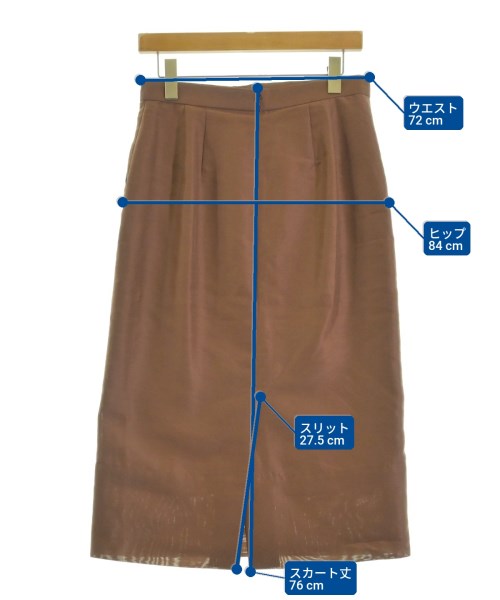 UNTITLED（アンタイトル）ロング・マキシ丈スカート 茶 サイズ:3(L位) レディース/2200669003055