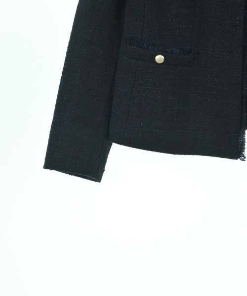 INDIVI（インディヴィ）ノーカラージャケット 紺 サイズ:38(M位) レディース/2200669472073