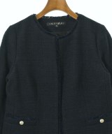 INDIVI（インディヴィ）ノーカラージャケット 紺 サイズ:38(M位) レディース/2200669472073