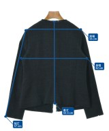 INDIVI（インディヴィ）ノーカラージャケット 紺 サイズ:38(M位) レディース/2200669472073