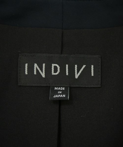 INDIVI（インディヴィ）ノーカラージャケット 紺 サイズ:38(M位) レディース/2200724594122