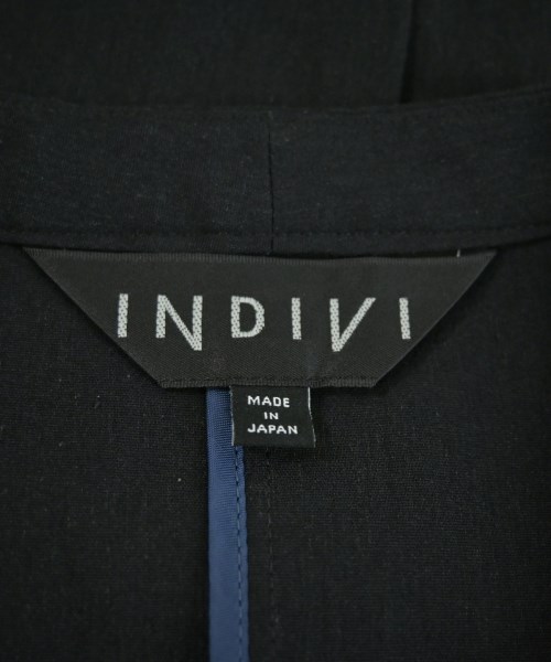 INDIVI（インディヴィ）ノーカラージャケット 黒 サイズ:36(S位) レディース/2200724594191
