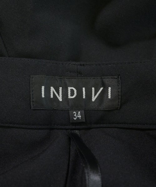 INDIVI（インディヴィ）スラックス 黒 サイズ:34(XS位) レディース/2200727750044