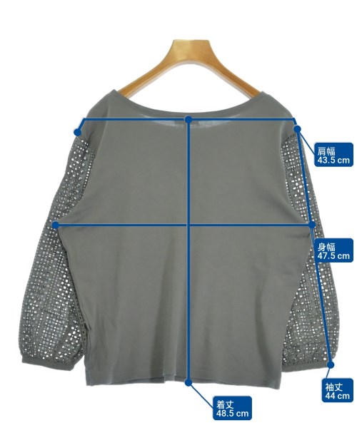 INDIVI（インディヴィ）Tシャツ・カットソー グレー サイズ:38(M位) レディース/2200725662301